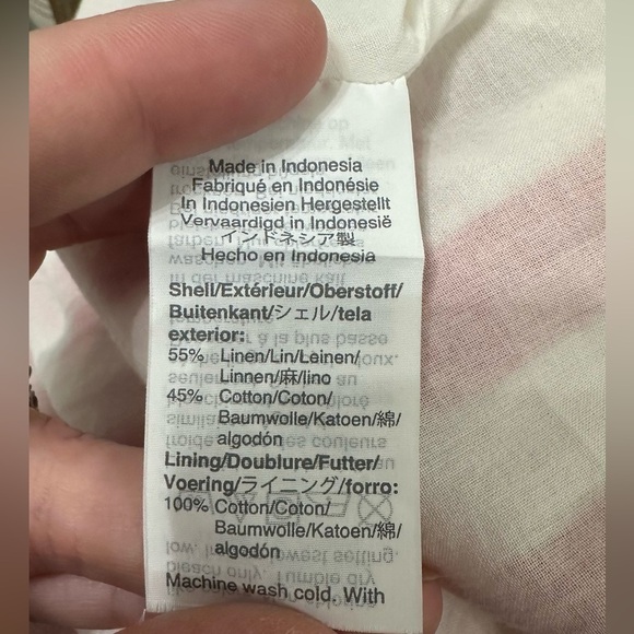 J. Crew Striped Sleeveless Romper Linen Blend size 8 - Picture 9 of 9